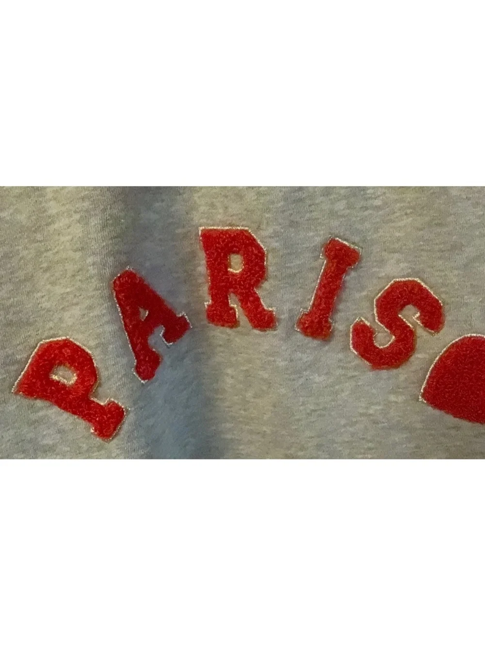 J.Crew Gray 'Paris' Fleece Sweatshirt Size Large